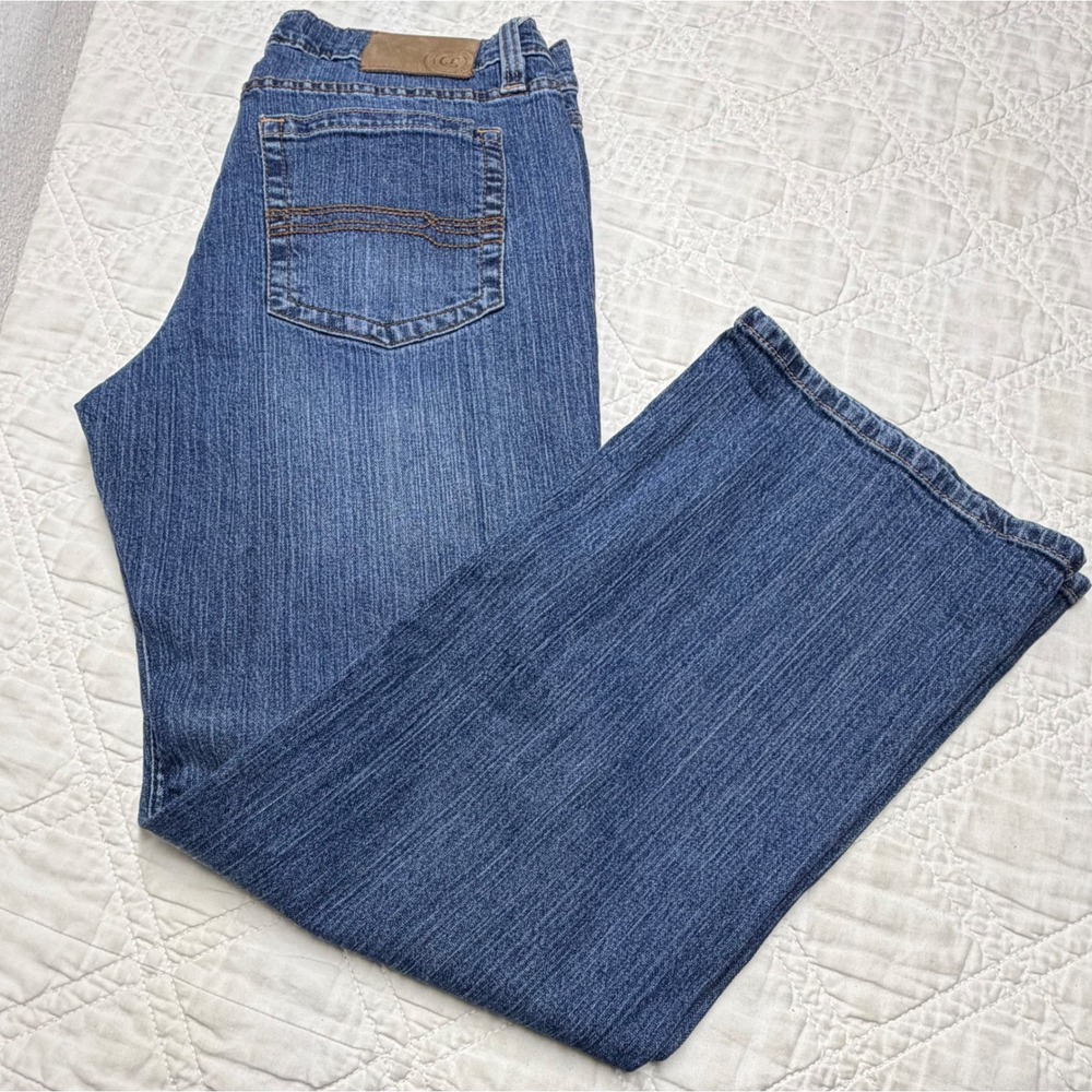 Cody James Relaxed Boot Duke Jeans Mens 34x30 Blue Medium Wash Stretch Denim